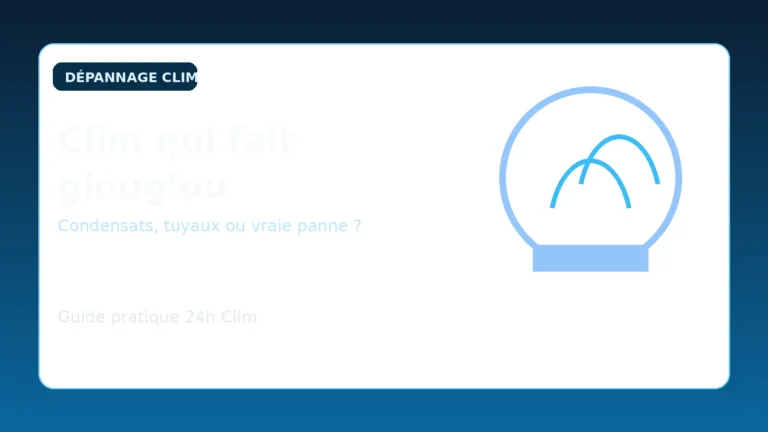 Clim qui fait glouglou dans l’unité intérieure
