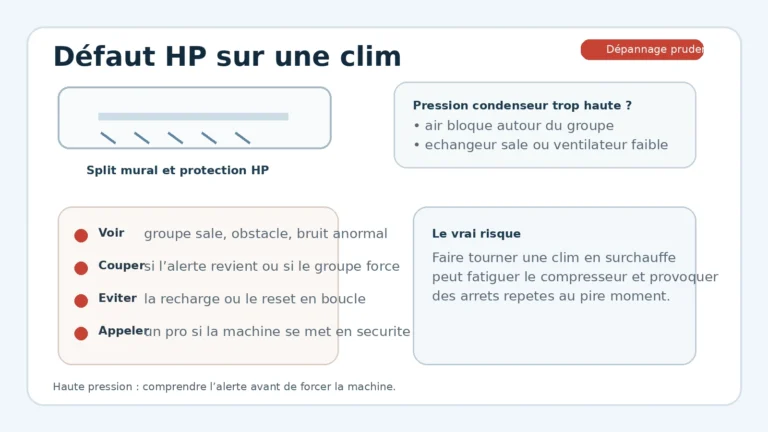 Code erreur Toshiba sur une climatisation avec voyant et télécommande