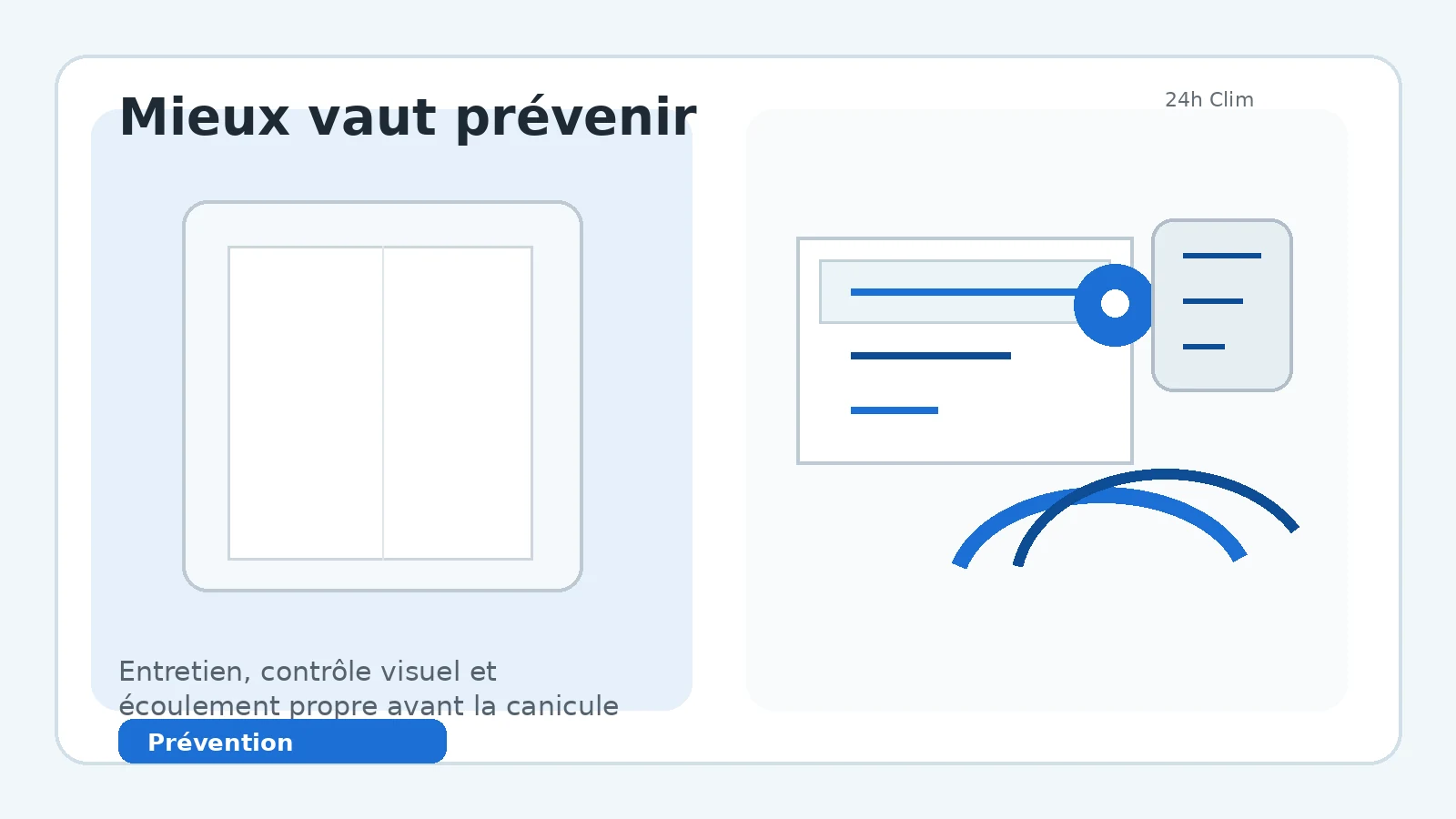 Entretien de climatisation pour éviter un bouchon dans l'évacuation des condensats