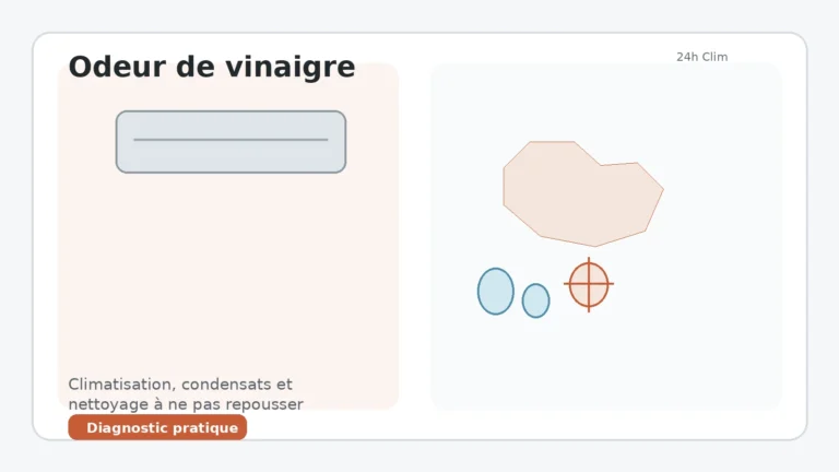 Odeur de vinaigre dans une climatisation murale et besoin de nettoyage