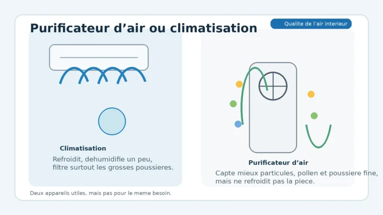 Purificateur d’air ou climatisation dans un salon : deux usages différents